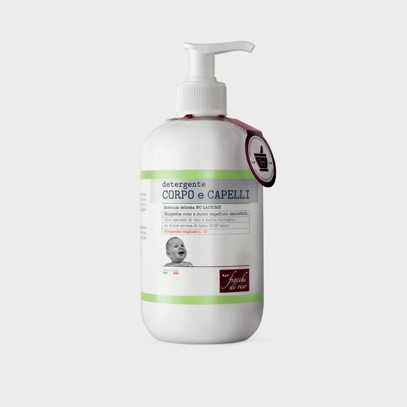 Fiocchi di riso detergente corpo/capelli talco 400 ml