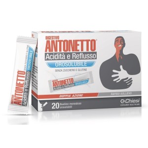 Digestivo antonetto acidita' e reflusso orosolubile 20 bustine