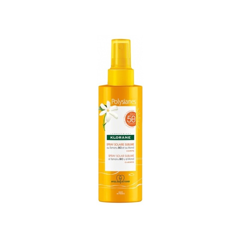 Klorane spray solare sublime spf 50 corpo 200 ml