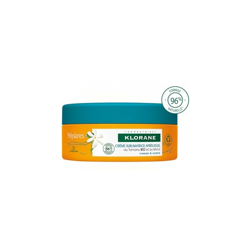 Klorane crema sublimatrice doposole viso e corpo tamanu e monoi 200 ml