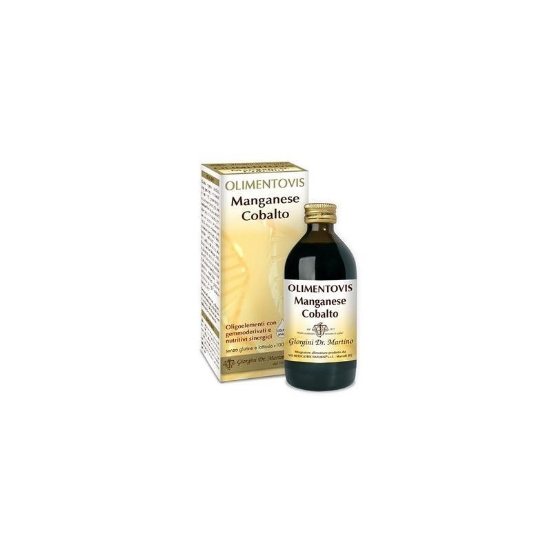Olimentovis oligoelemento manganese cobalt liquido analcolico senza zuccheri 200 ml 40 dosi Olimentovis oligoelemento manganese cobalt liquido analcolico senza zuccheri 200 ml 40 dosi