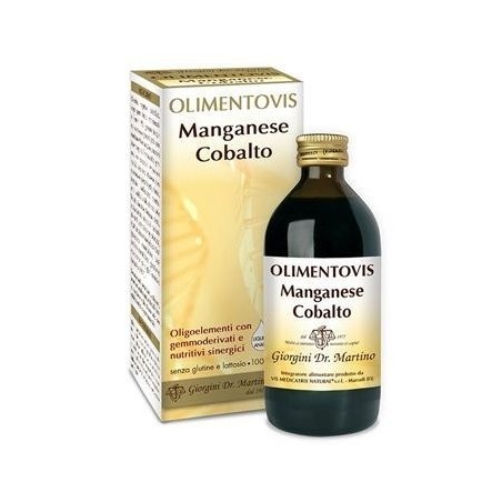 Olimentovis oligoelemento manganese cobalt liquido analcolico senza zuccheri 200 ml 40 dosi Olimentovis oligoelemento manganese cobalt liquido analcolico senza zuccheri 200 ml 40 dosi