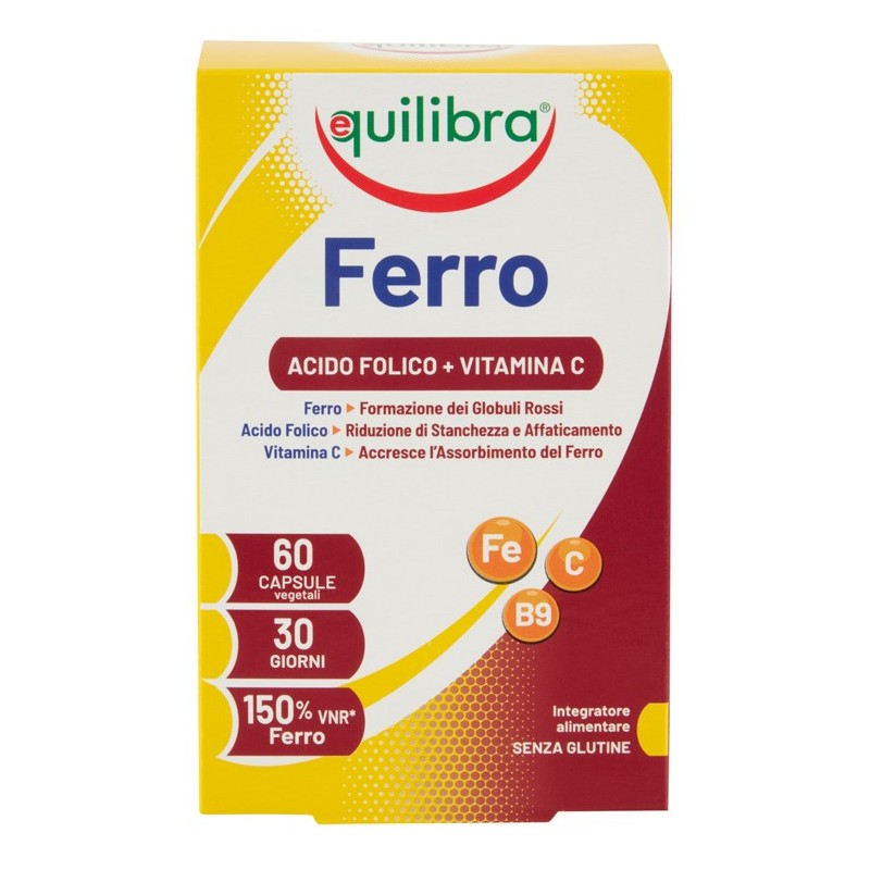 Ferro con acido folico + vitamina c 60 capsule Ferro con acido folico + vitamina c 60 capsule