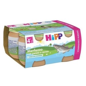 Hipp omogeneizzato merluzzo/patate/carote 4x80 g
