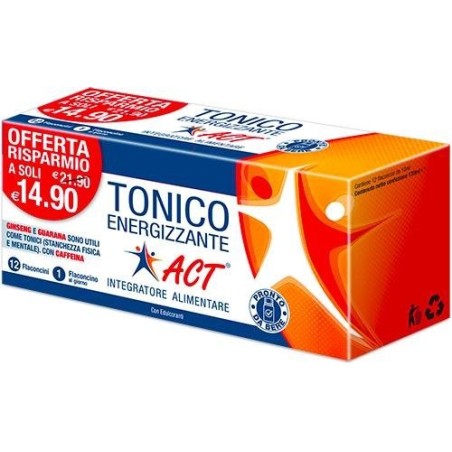 Tonico energizzante act 12 flaconcini x 10 ml