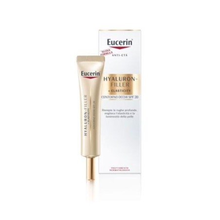 Eucerin hyaluron-filler + elasticity contorno occhi spf 15 15 ml