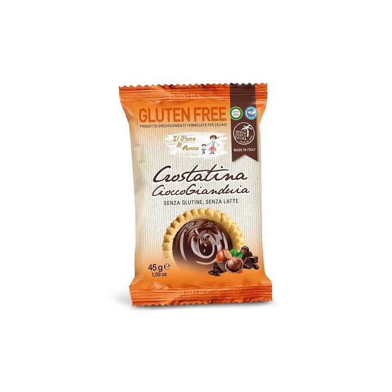 Il pane di anna crostatina cioccogianduia senza latte 45 g