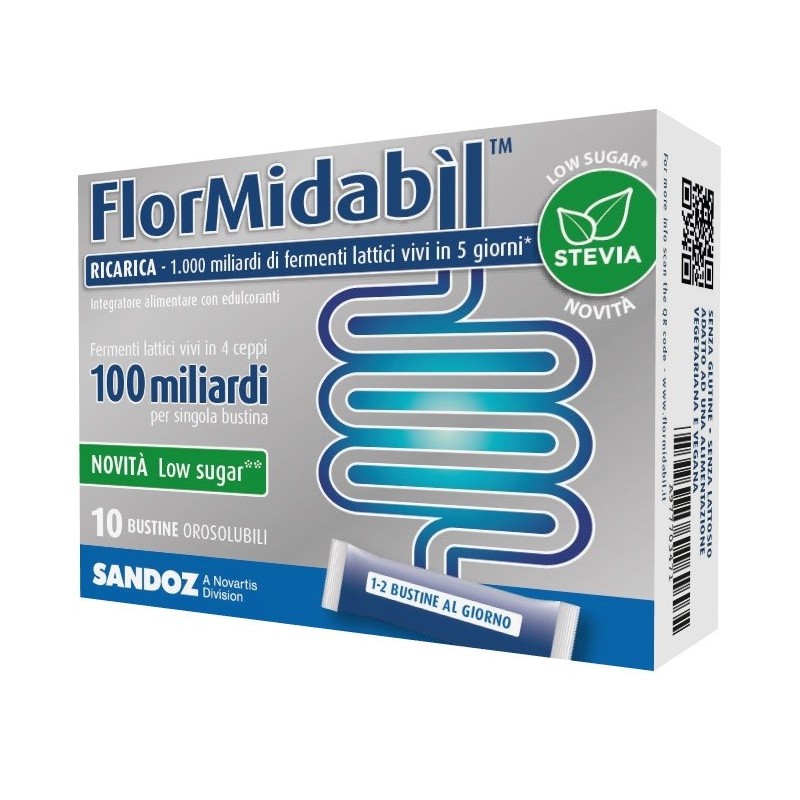 Flormidabil ricarica 10 bustine con stevia
