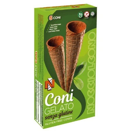 Coni gelato senza glutine 6 pezzi Coni gelato senza glutine 6 pezzi