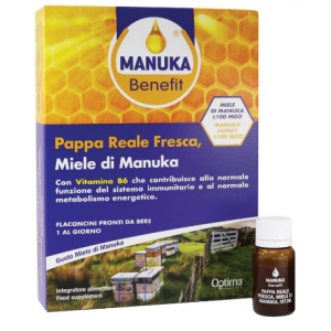 Manuka benefit pappa reale manuka vitamina b6 10 flaconcini10 ml