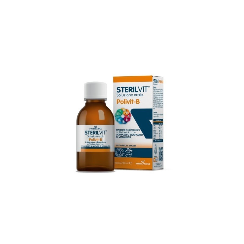 Sterilvit polivit-b soluzione orale gusto mela banana 100 ml