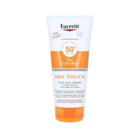Eucerin sun protection oil control dry touch spf 50+ sun gelcreme 200 ml Eucerin sun protection oil control dry touch spf 50+ sun gelcreme 200 ml