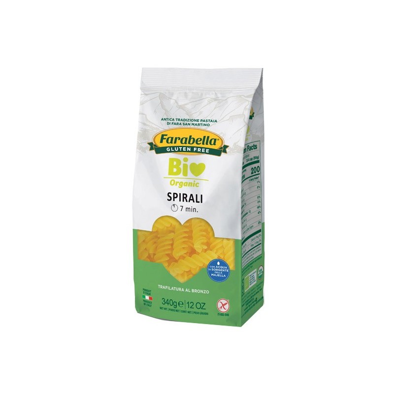 Farabella bio spirali mais-riso 340 g Farabella bio spirali mais-riso 340 g