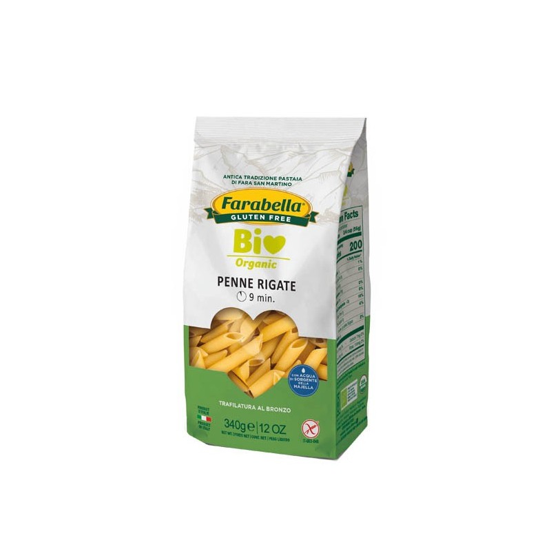 Farabella bio penne rigate mais-riso 340 g Farabella bio penne rigate mais-riso 340 g