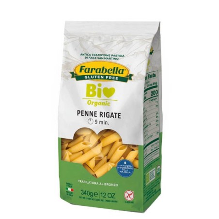 Farabella bio penne rigate mais-riso 340 g Farabella bio penne rigate mais-riso 340 g