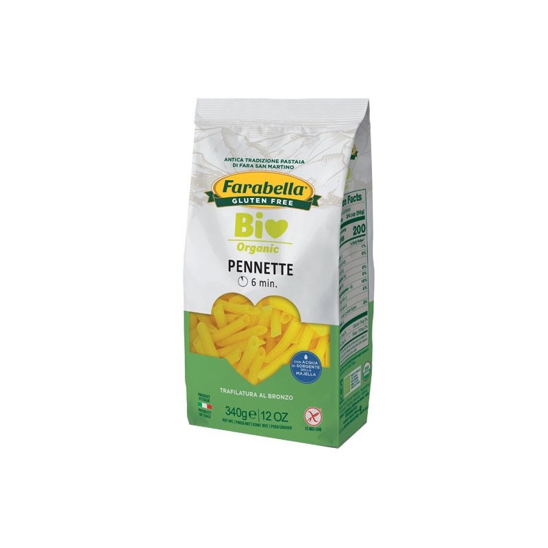 Farabella bio pennette mais-riso 340 g