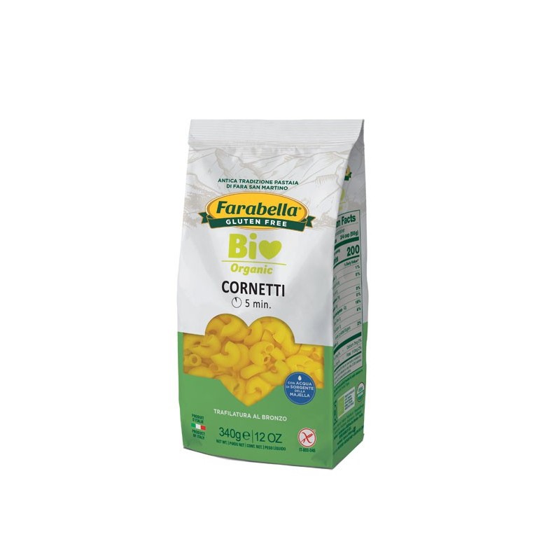 Farabella bio cornetti mais-riso 340 g