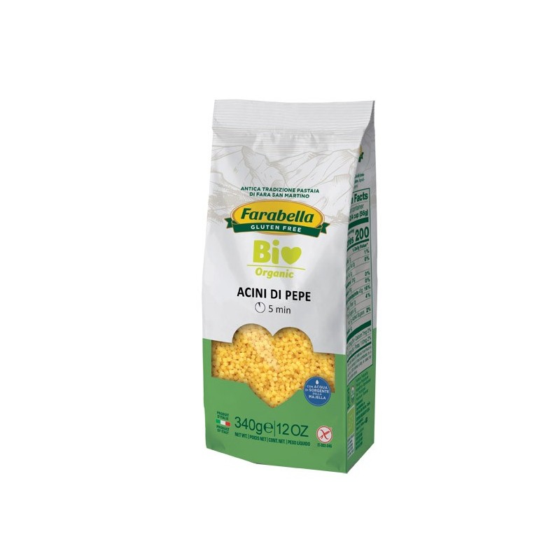 Farabella bio acini di pepe mais-riso 340 g Farabella bio acini di pepe mais-riso 340 g