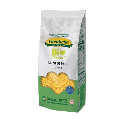 Farabella bio acini di pepe mais-riso 340 g Farabella bio acini di pepe mais-riso 340 g
