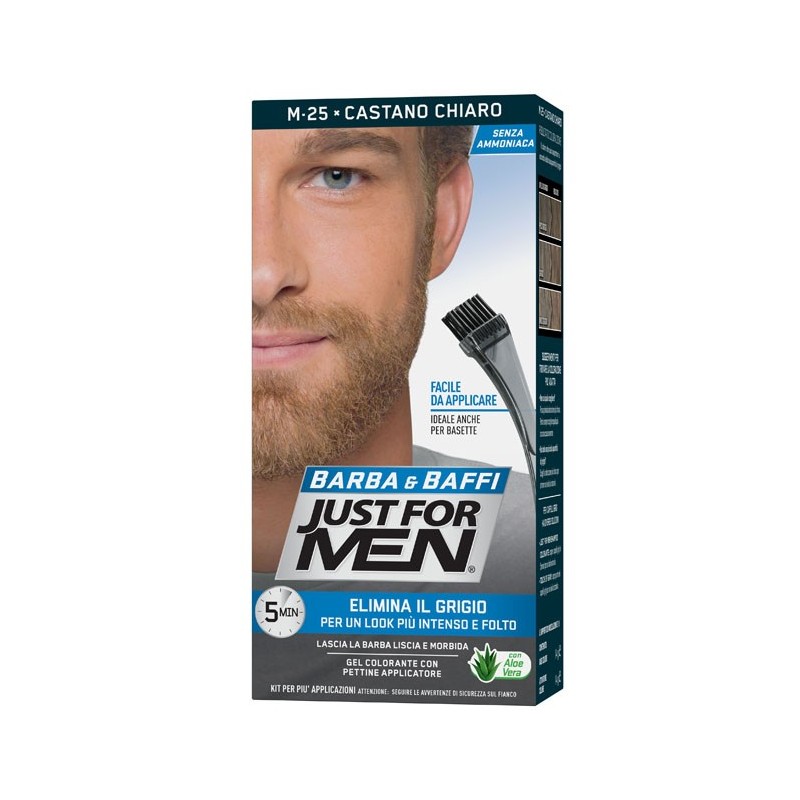Just for men barba & baffi m25 castano chiaro 51 g