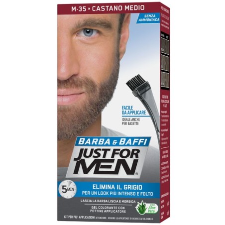 Just for men barba & baffi m35 castano medio 51 g