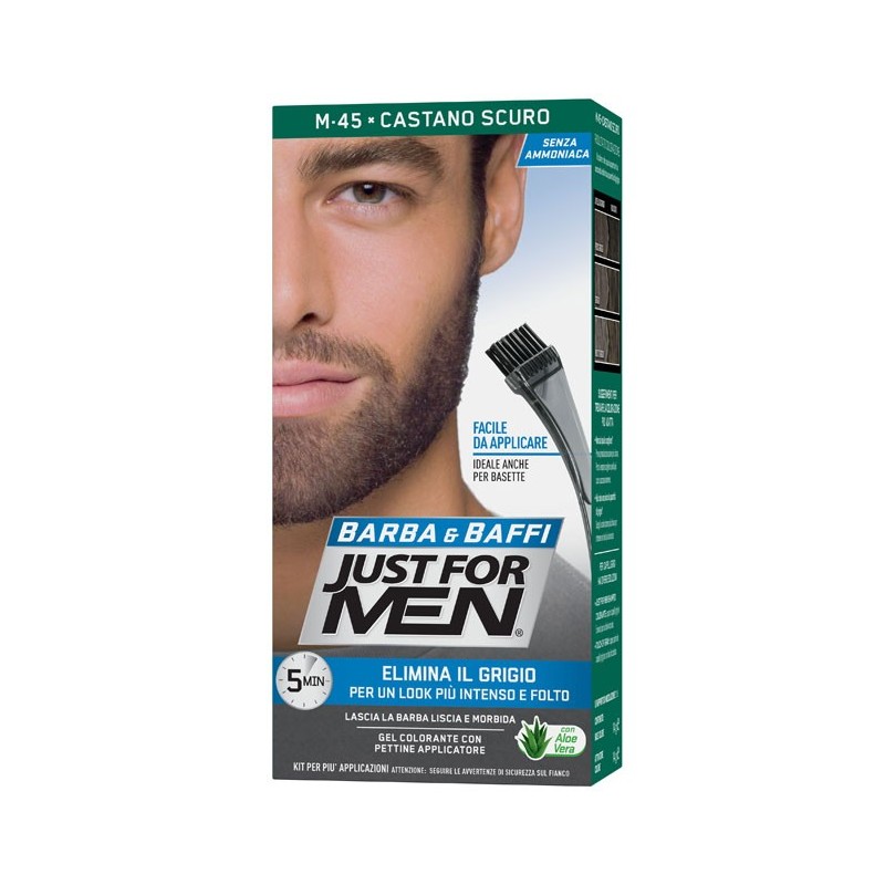Just for men barba & baffi m45 castano scuro 51 g