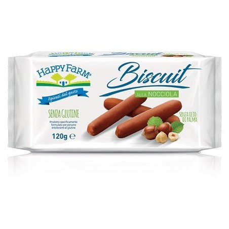 Happy farm biscuit nocciola 120 g