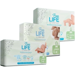 Freelife by bebecash maxi taglia 4 7-18 kg girovita 38-60 cm48 pezzi