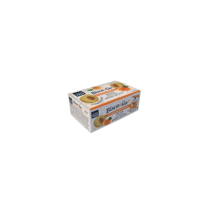 Nutrifree bisco&go con farcitura all'albicocca 4x40 g
