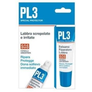Pl3 balsamo riparatore labbra sos 7,5 ml