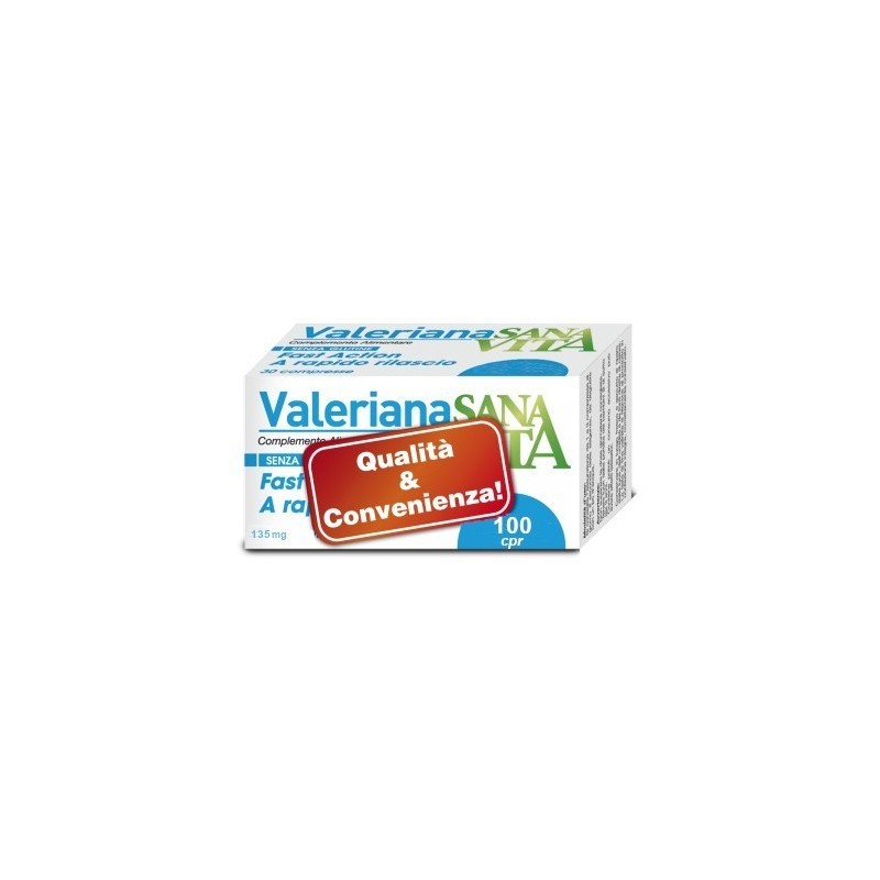 Sanavita valeriana 100 compresse Sanavita valeriana 100 compresse
