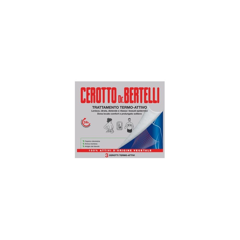 Dr bertelli cerotto termo-attivo 3 pezzi