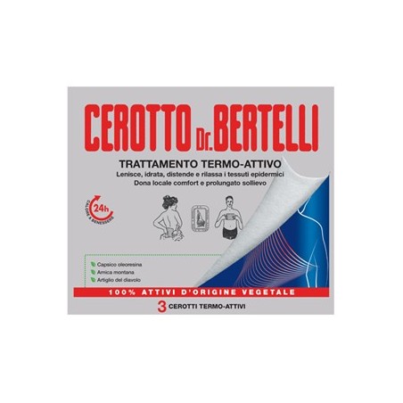 Dr bertelli cerotto termo-attivo 3 pezzi