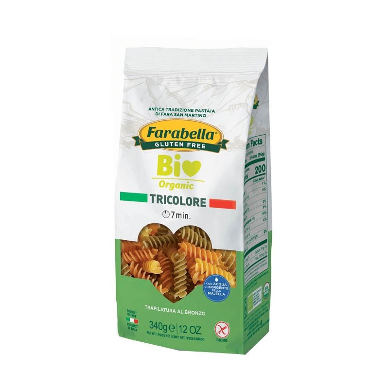 Farabella bio fusilli tricolore 340 g Farabella bio fusilli tricolore 340 g