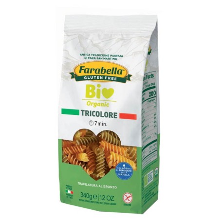 Farabella bio fusilli tricolore 340 g Farabella bio fusilli tricolore 340 g