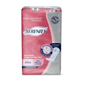 Serenity assorbente anatomico con aloe flexit mini 20 pezzi