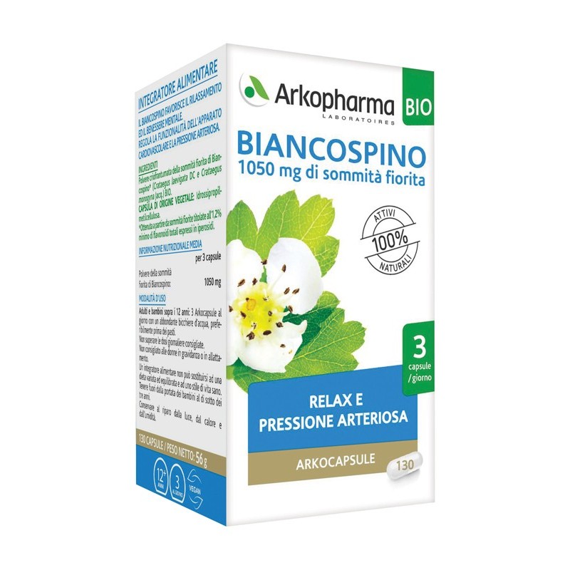 Arko capsule biancospino bio 45 capsule