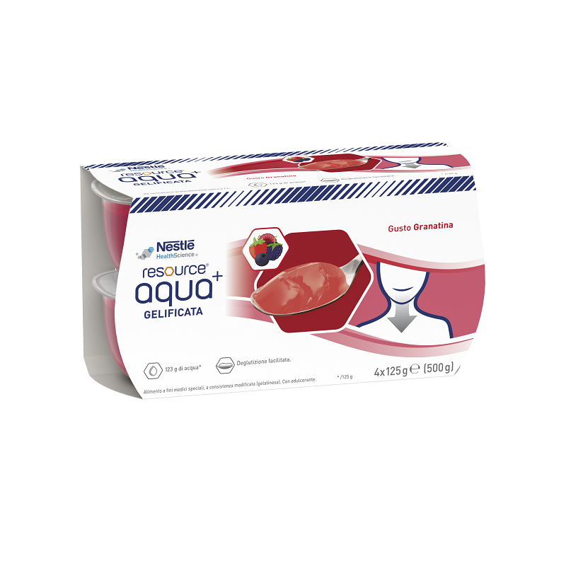 Resource aqua acqua gelificata+grenada cup 6 4x125 g