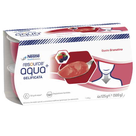 Resource aqua acqua gelificata+grenada cup 6 4x125 g