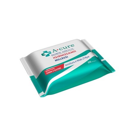Salviettina igienizzante milleusi a+cure 20 pezzi