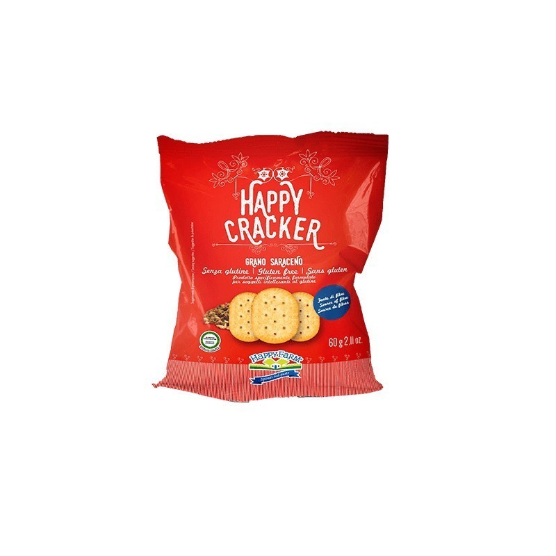 Happy farm cracker grano saraceno 60 g Happy farm cracker grano saraceno 60 g