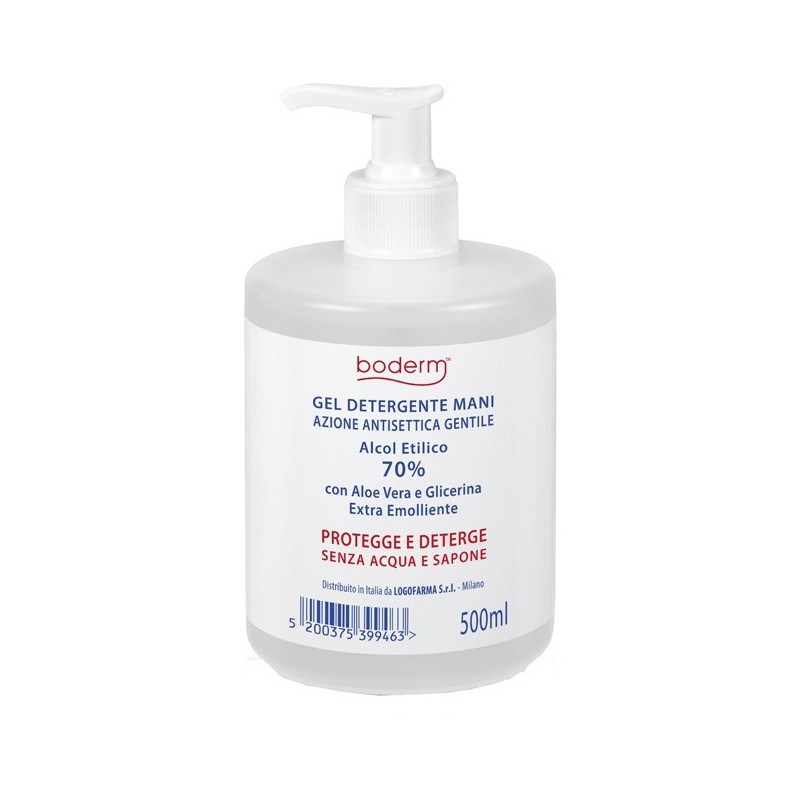 Boderm hand cleansing gel 70% 500 ml con dispenser