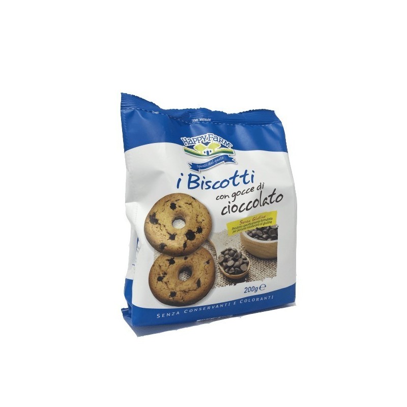Happy farm biscotti gocce cioccolato 200 g