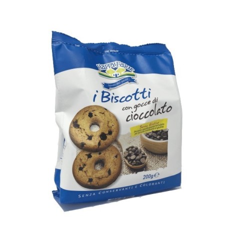Happy farm biscotti gocce cioccolato 200 g