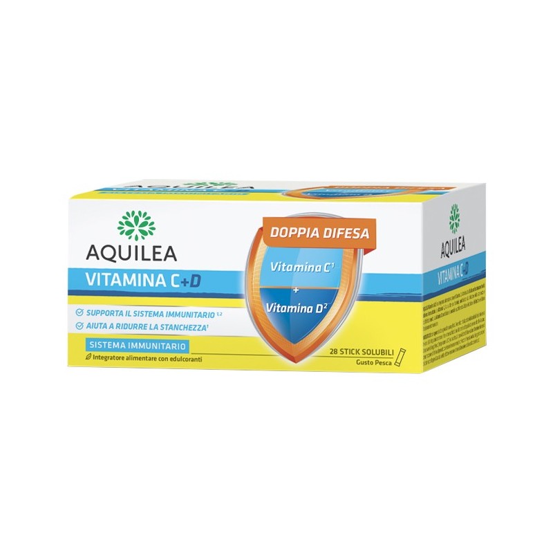 Aquilea vitamina c+d 28 bustine stick