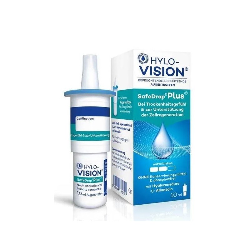 Hylovision safe drop plus collirio idratante e protettivo 10ml
