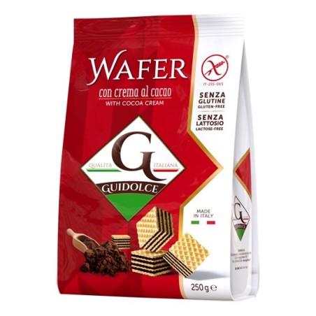 Wafer con crema al cacao 250 g