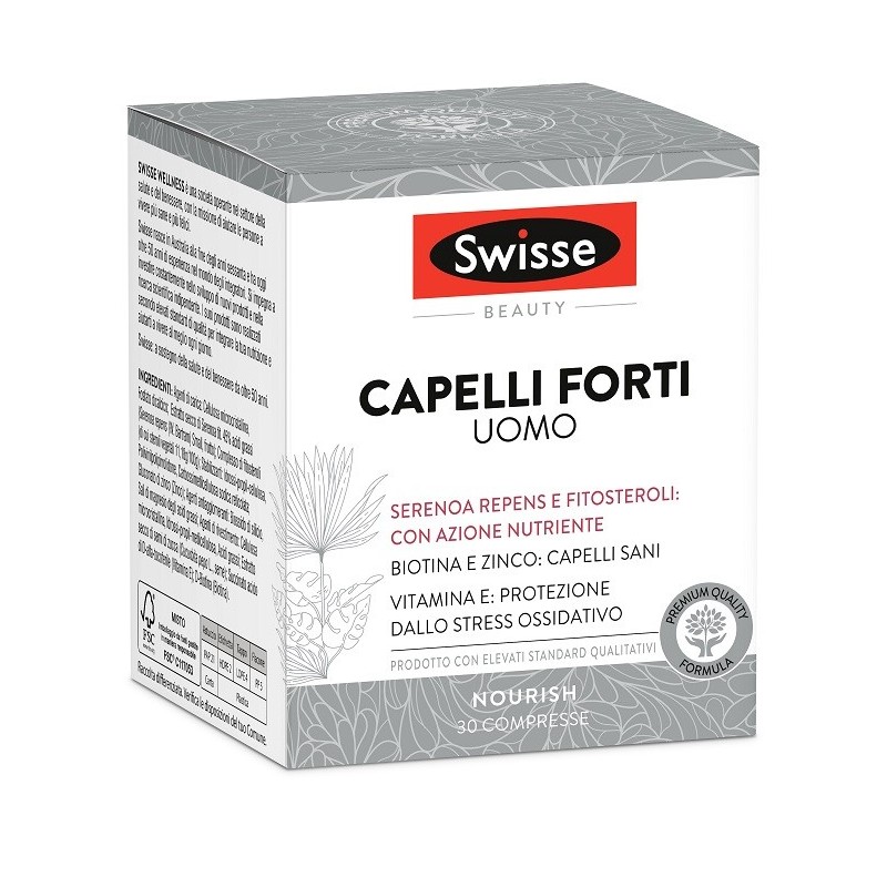 Swisse capelli forti uomo 30 compresse