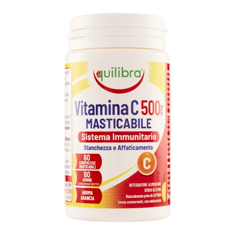 Vitamina c 500mg masticabile sistema immunitario 60 compresse Vitamina c 500mg masticabile sistema immunitario 60 compresse