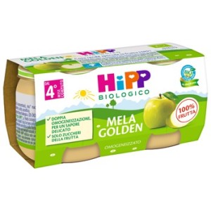 Hipp bio omogeneizzato mela golden 2 x 80 g